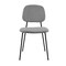 Armen Living Lucy Gray Velvet and Metal Dining Room Chairs, PK2 LCLCSIBLGR - alternate 8